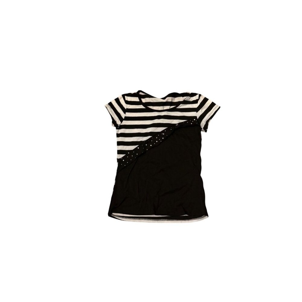 Black/White Top‎ With Rhinestones (B1)